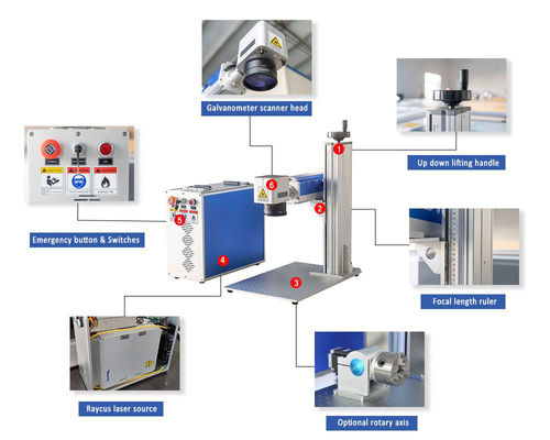 Garment Shops Benefit from 3D Fiber 2D Workbench Table Laser Printing Machine with Water Cooling Power Tunability 10 to 100%