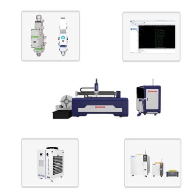 Best Sales Model 3015 CNC Fiber Laser Cutting Machine 2000W 3000W 4000W 6000W 12000W for Sheet and Tube Cutting Flexible