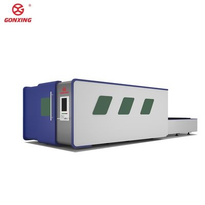 Industrial Double Table Model 6000w Sheet Metal Laser Cutting Machine with 4-axis Configuration and Yaskawa Servo Motor