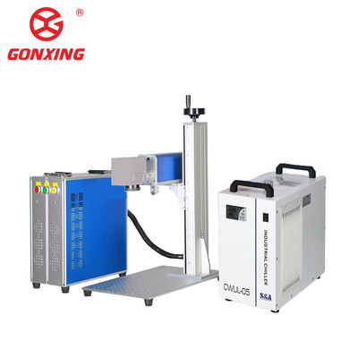 Galvo head SINO TECH Marking Logo Metal Non Metal 30w 50w CO2 3d jpt Raycus spilt flying color fiber laser for mental ring jewely Air-cooled