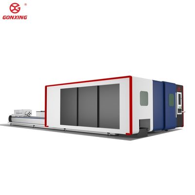 Industrial Double Table 3000w Sheet and Tube Metal Laser Cutting Machine with HIWIN Guiderail