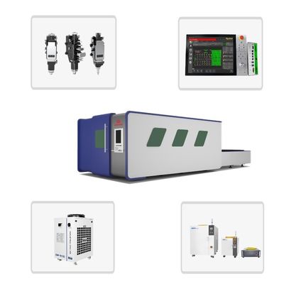 Water-cooled WSX Laser Head 2000W Full Enclosed 6025 Fiber Laser Cutting Machine for Sheet Metal and Tube Manufacturing