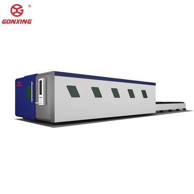 Stone Applicable Full Cover Fiber Laser Cutter with Hanli Water Chiller Cooling System High Precision Laser Cutting Machine