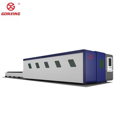 Stone Applicable Full Cover Fiber Laser Cutter with Hanli Water Chiller Cooling System High Precision Laser Cutting Machine