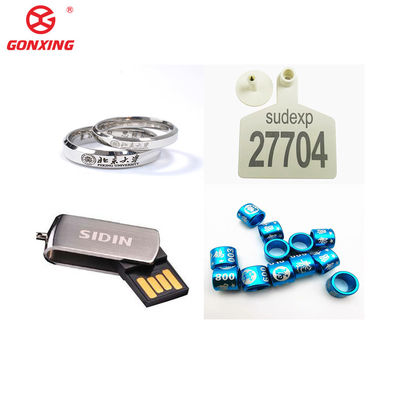 EZCAD Control Software 30W 50W Enclosed Fiber Laser Marking Engraving Machine for Portable Handheld Engraving on Necklace