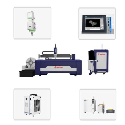 Pulsed High Precision 3kw 5kw 3015 Auto Focus Laser Cutting Machine for Sheet Metal and Tube Handling Fiber Laser Design