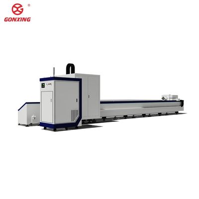 6000mm Industrial Fiber Laser Pipe Tube Cutting Machine for Continuous Wave Operation and Handling of Various Materials