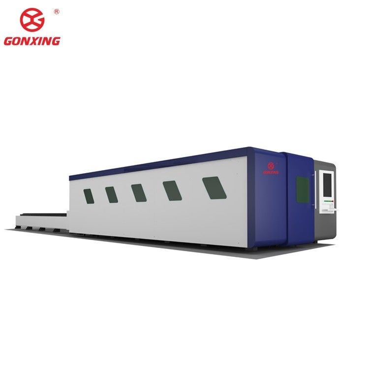 30mm Cutting Thickness Fully Enclosed Fiber Laser Metal Cutting Machine and Exchangeable Table for Cutting Tube Metal Materials
