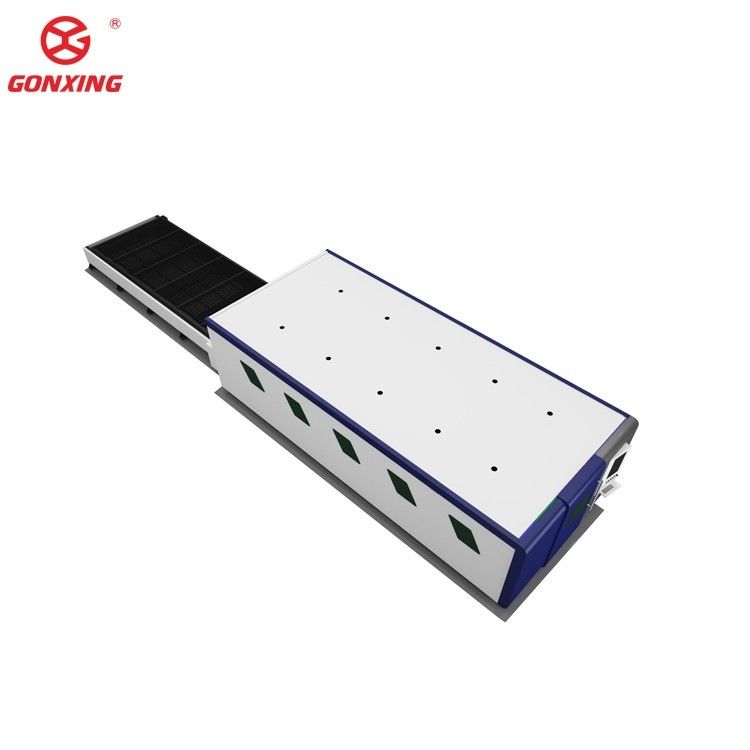 Stone Applicable Full Cover Fiber Laser Cutter with Hanli Water Chiller Cooling System High Precision Laser Cutting Machine